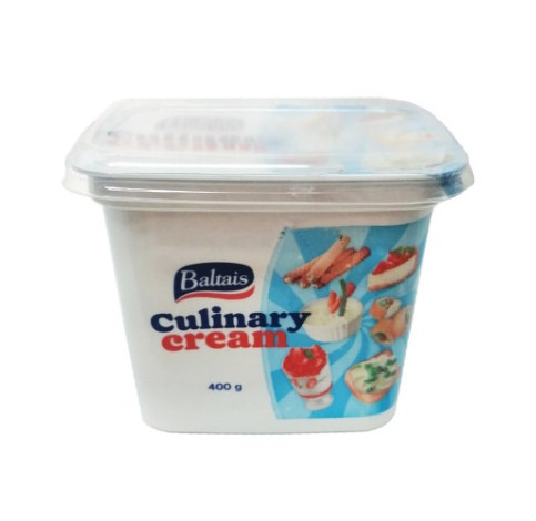 Крем-сир Baltais Culinary Cream 24% 0.4 кг – вершковий продукт для професійної кухні Крем-сир Baltais Culinary Cream 24% 0.4 кг для HoReCa